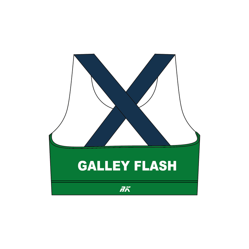 Galley Flash Green Sports Bra