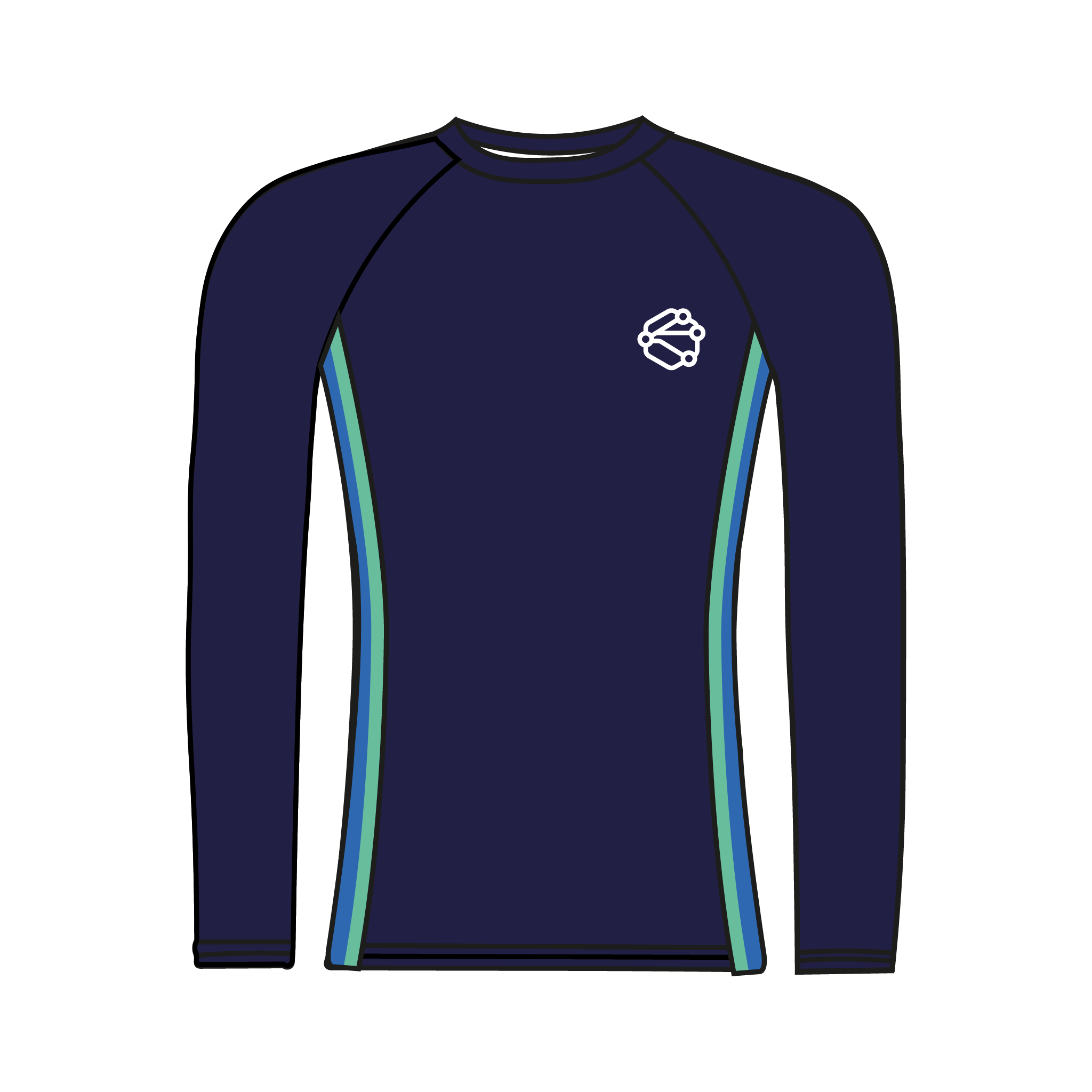 University of Tokyo Rowing Science Laboratory Long Sleeve Base Layer