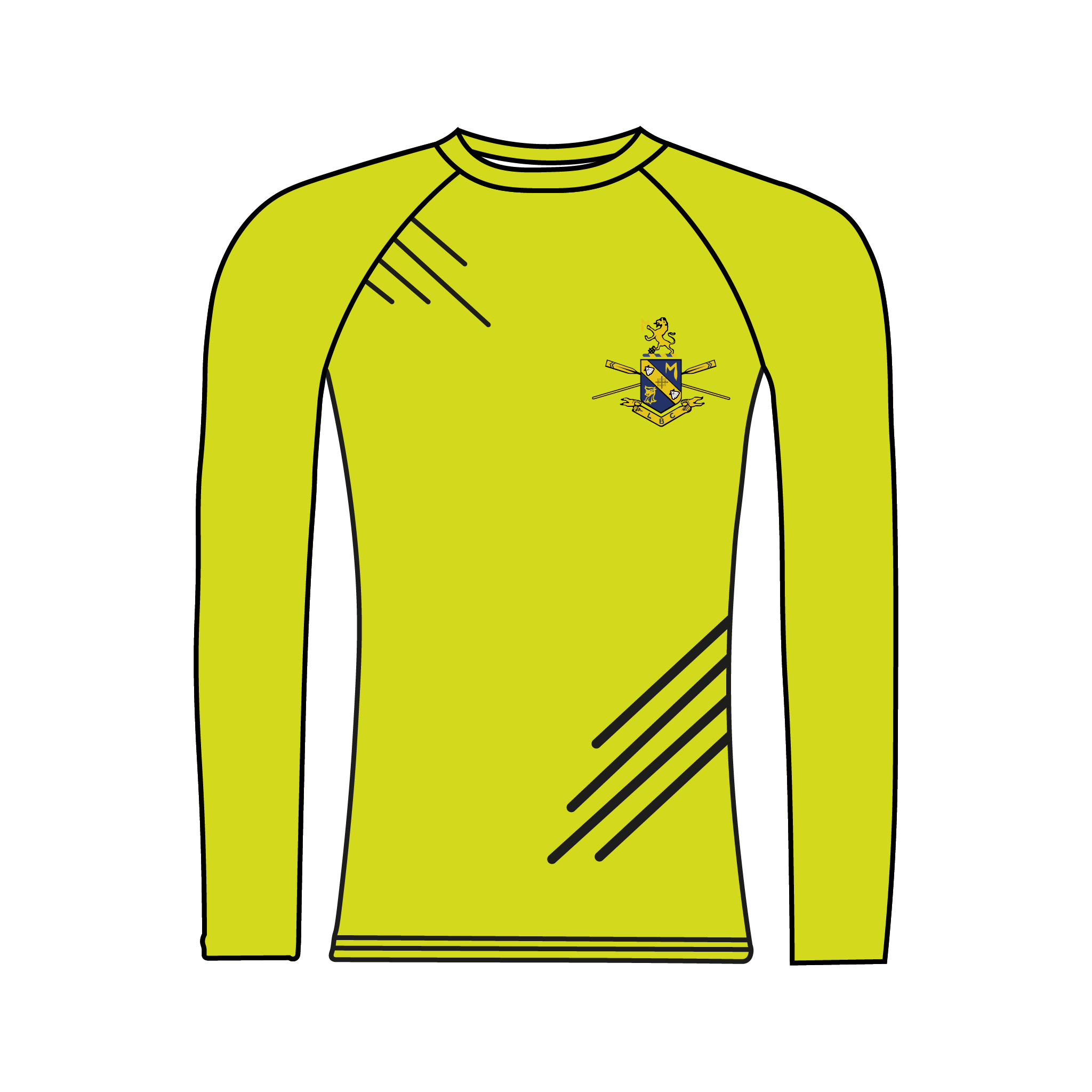Loughborough Boat Club Hi-Vis Long Sleeve Base Layer