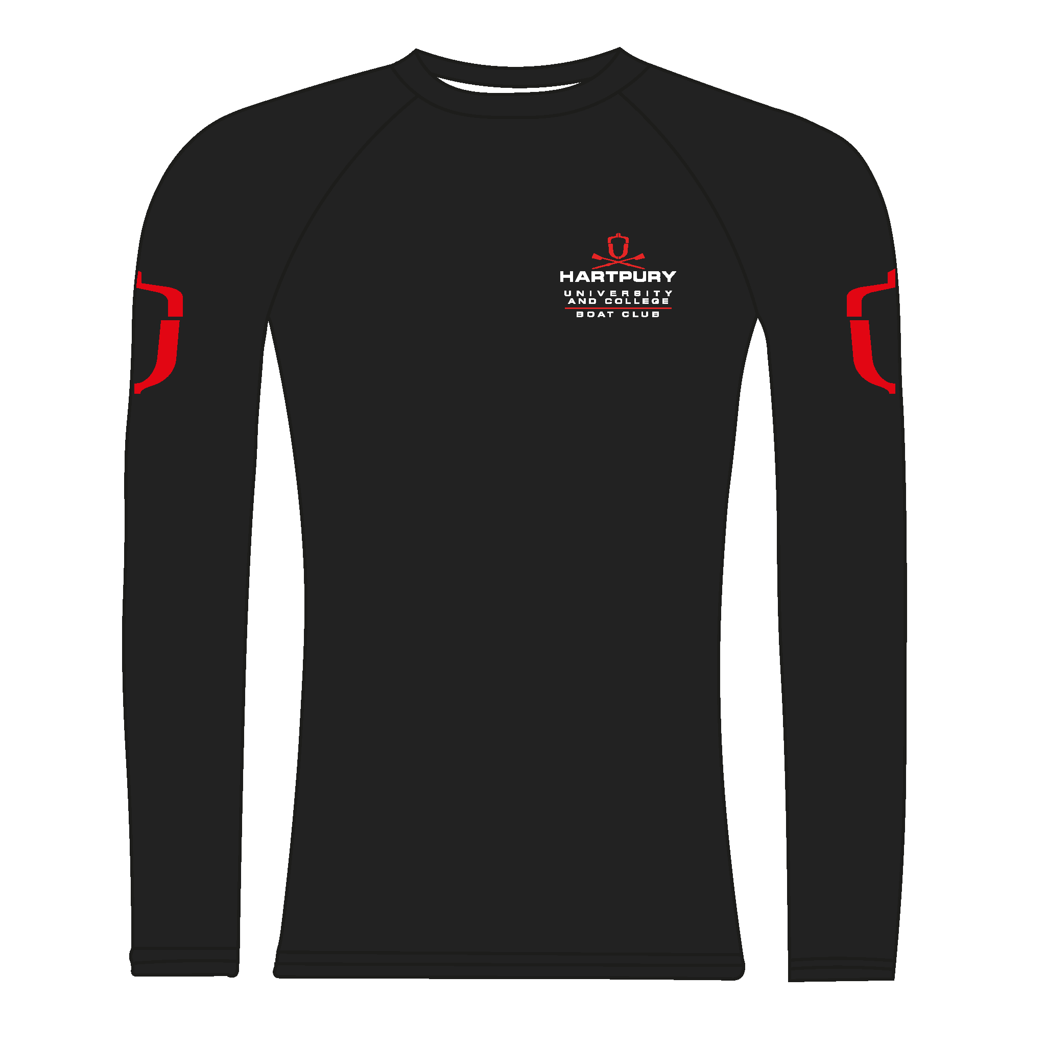 Hartpury University & College BC Black Long Sleeve Baselayer