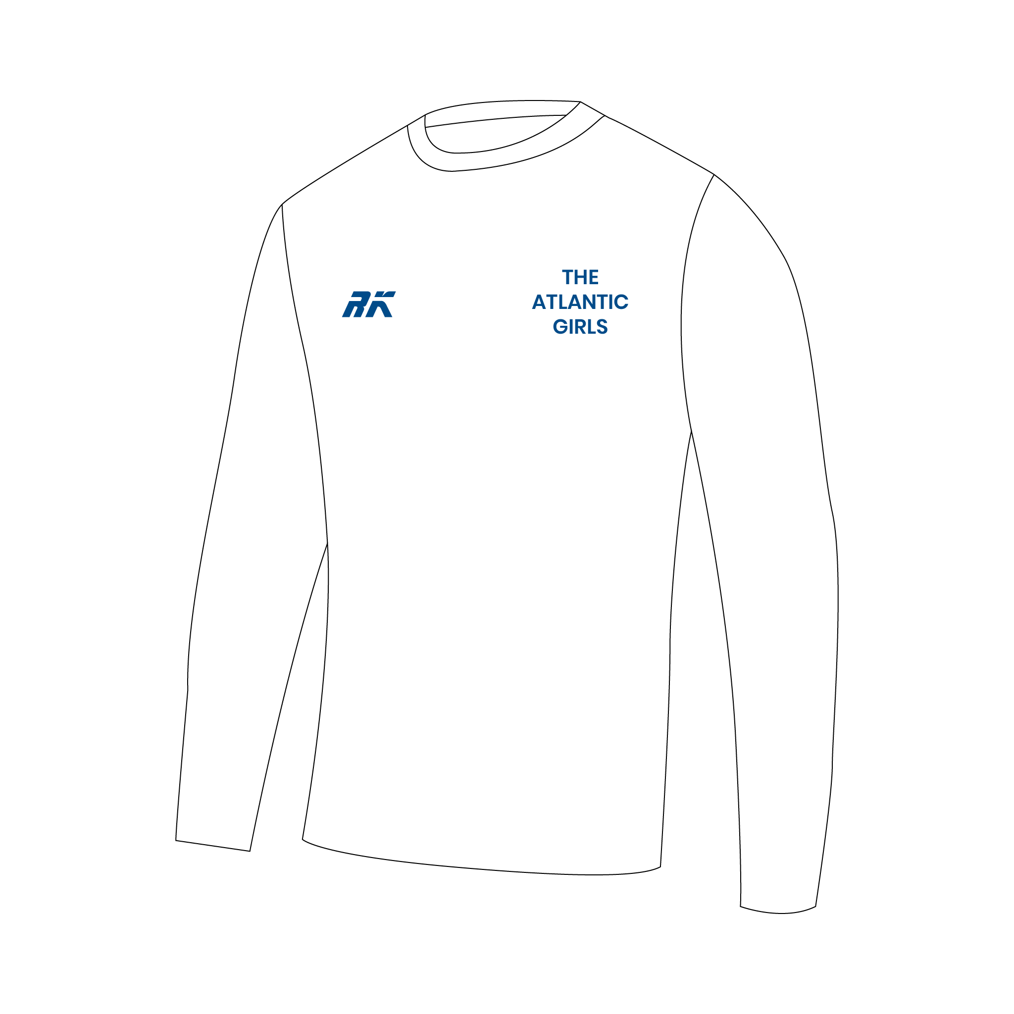 The Atlantic Girls Long Sleeve Gym T-shirt