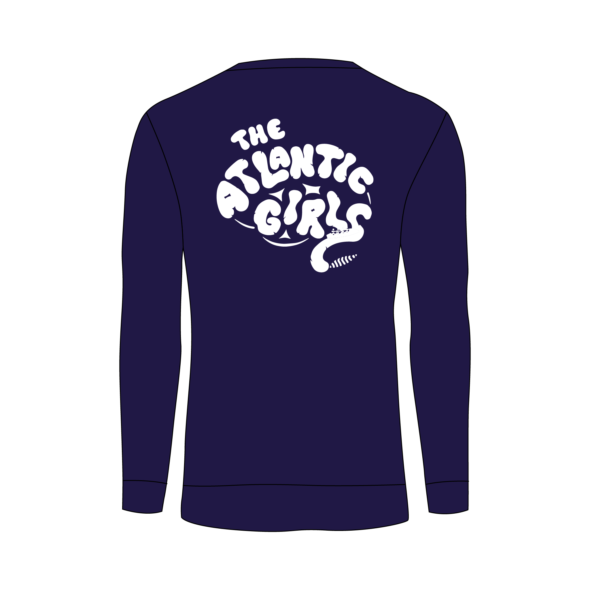 The Atlantic Girls Navy Sweatshirt