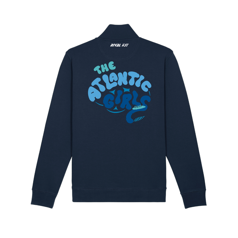 The Atlantic Girls Navy Q-Zip Design 1