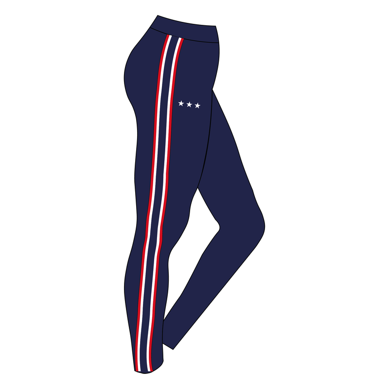 F45 MAIDA VALE stripe Leggings Design 1