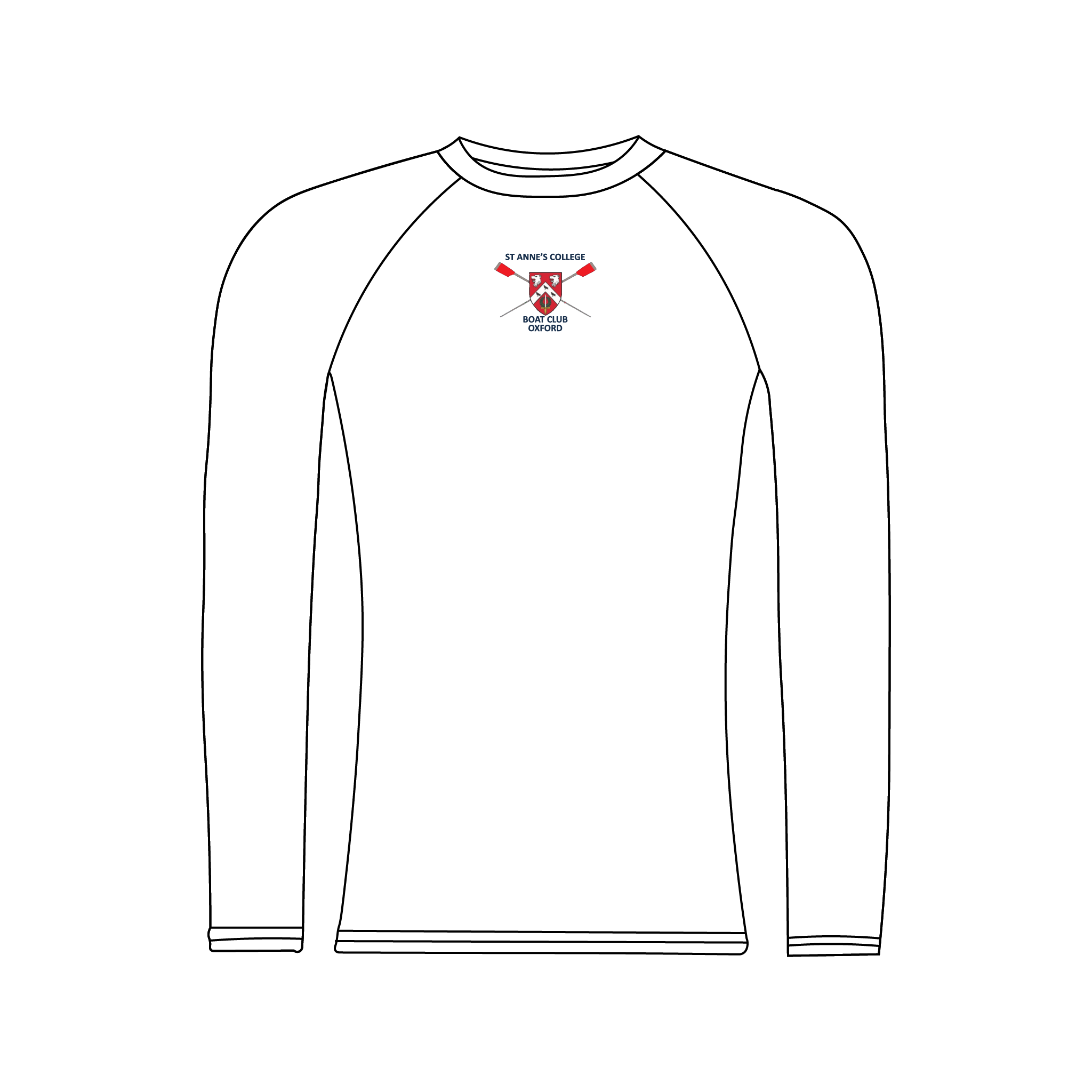 St Anne's College BC White Long Sleeve Base Layer
