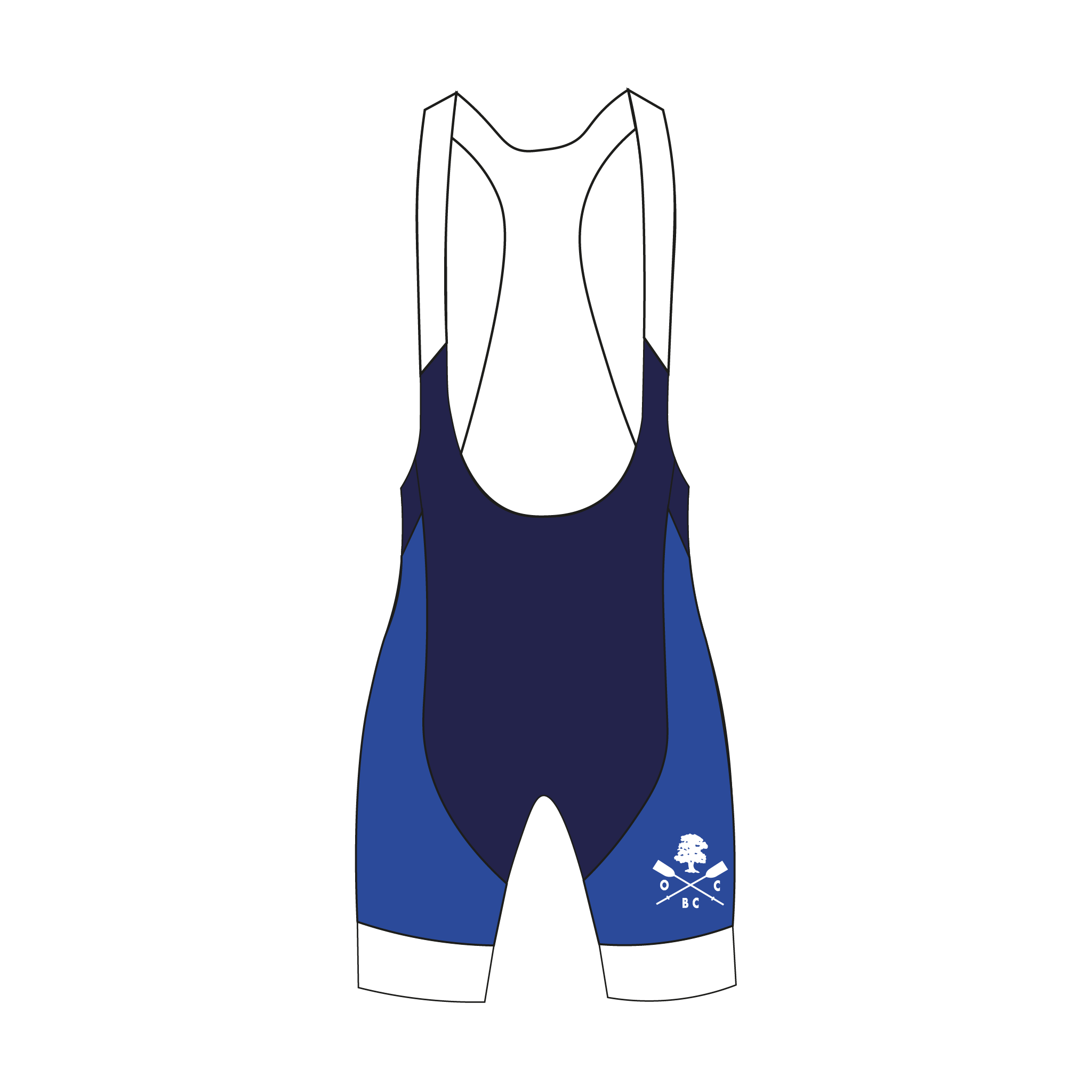 Old Canfordian Boat Club Blue Cycling Bib Shorts