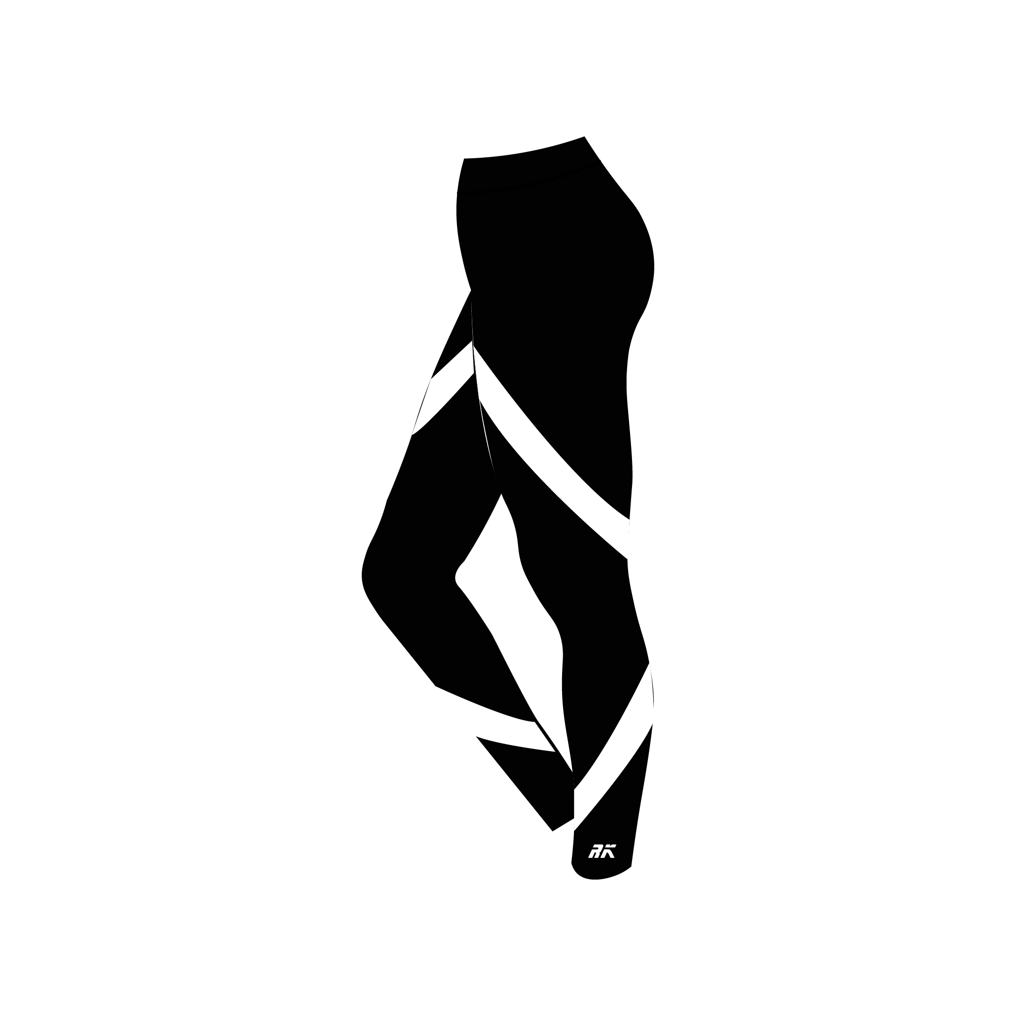 Tyne ARC Black Leggings With White Bands